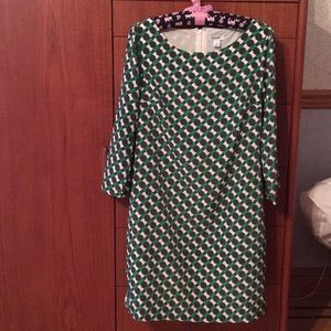 Green patterned dress